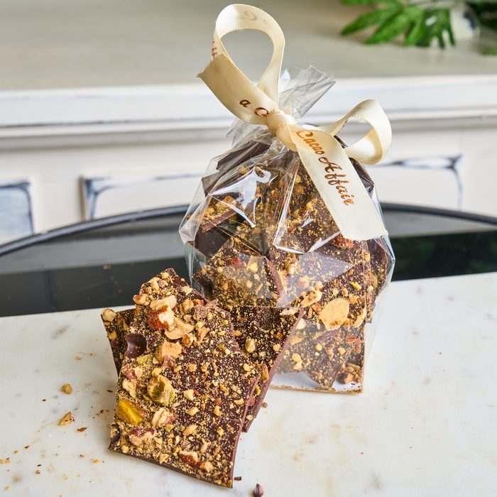 Dark chocolate bark