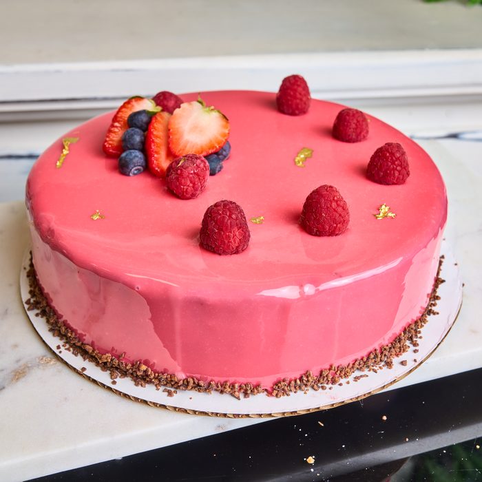 Chocolate raspberry mousse cake