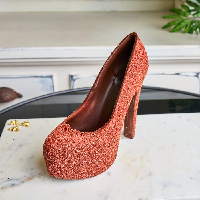 Chocolate stiletto shoe